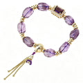 Purple Phantom Quartz Tassel Noble Fortune Bracelet