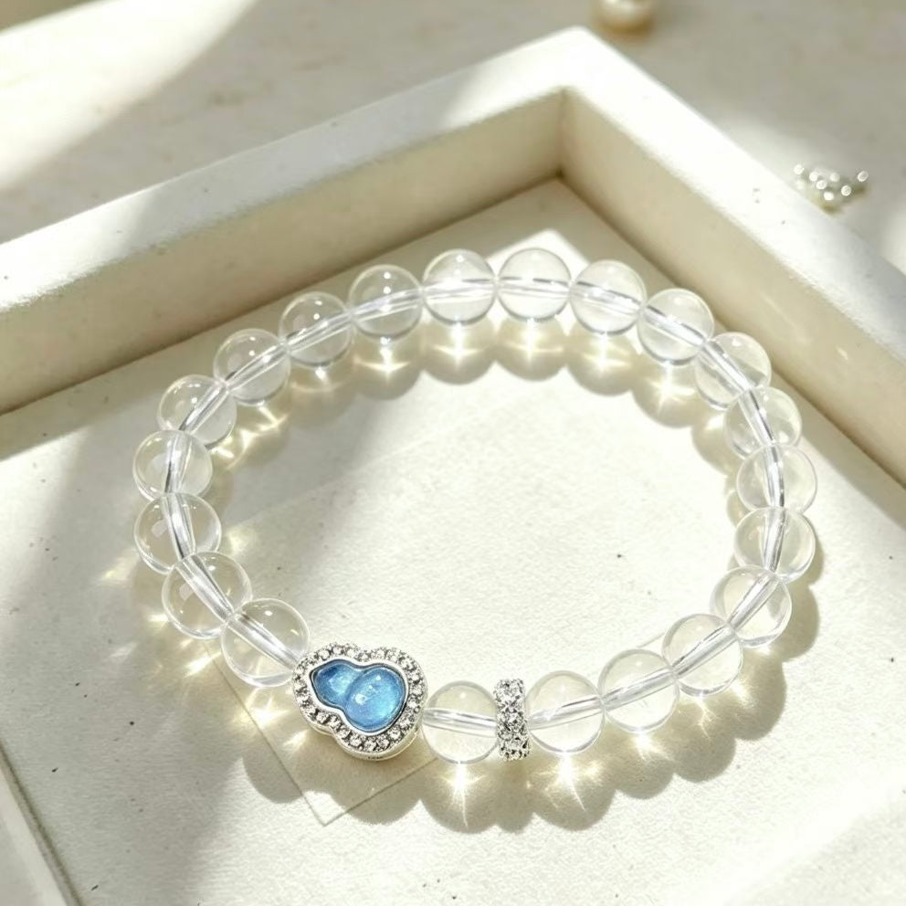 Lunar Calm Gourd Single‑strand Bracelet