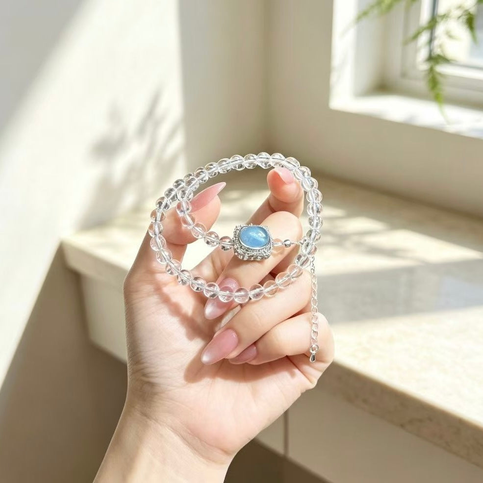 Lunar Azure Clarity Bracelet