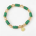 Green Agate Fortune‑Tag Prosperity Bracelet