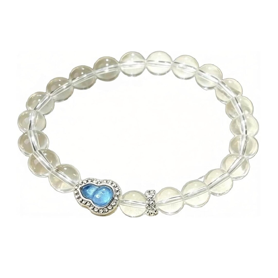 Lunar Calm Gourd Single‑strand Bracelet