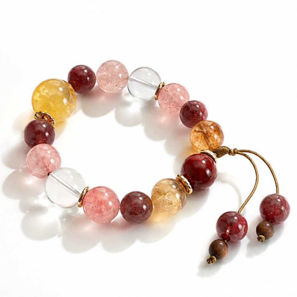 Mixed Crystal Beaded Bracelet