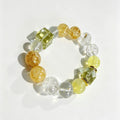 Golden Healer Citrine & Clear Quartz Mixed Beaded Bracelet