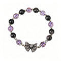 Amethyst Obsidian Bow Mystic Bracelet
