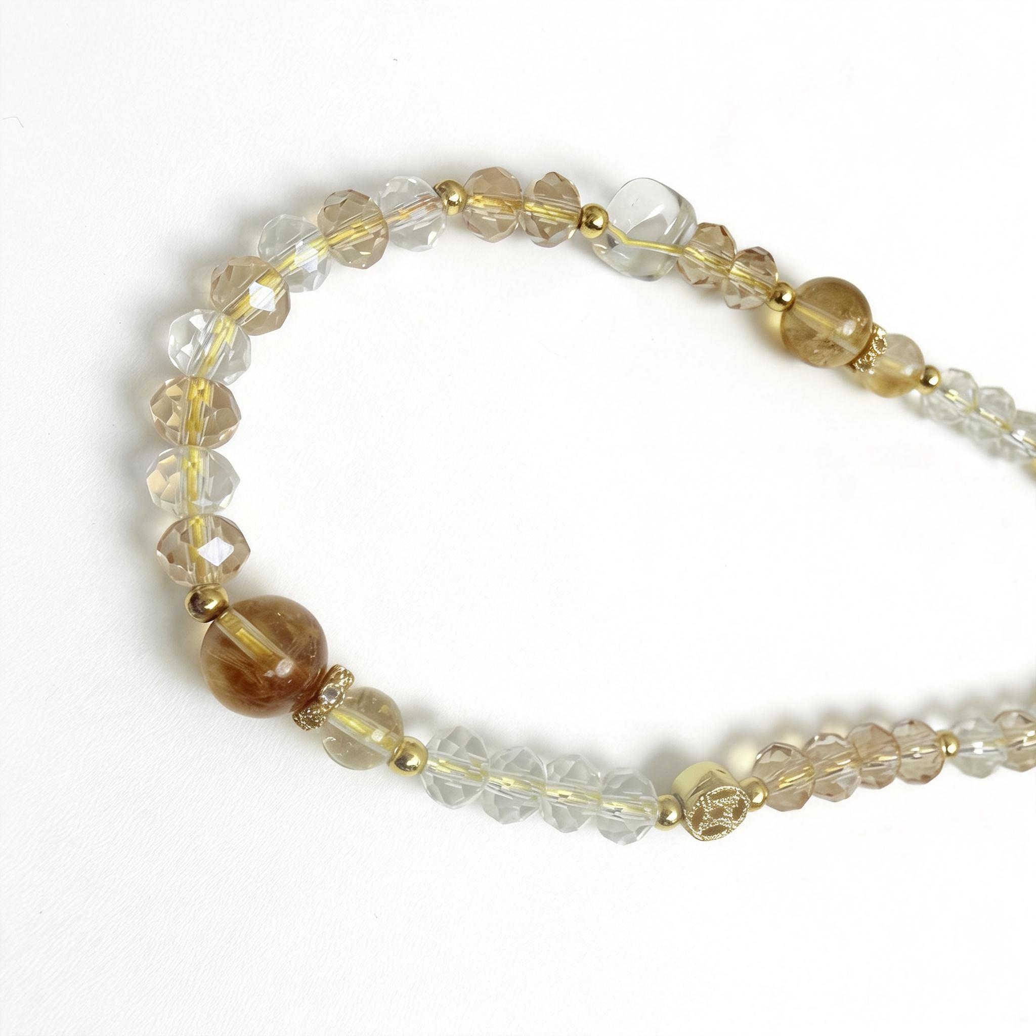 Honey Beige Beaded Bracelet