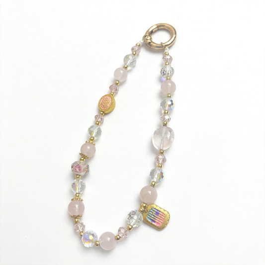 Rose Quartz Phone Charm