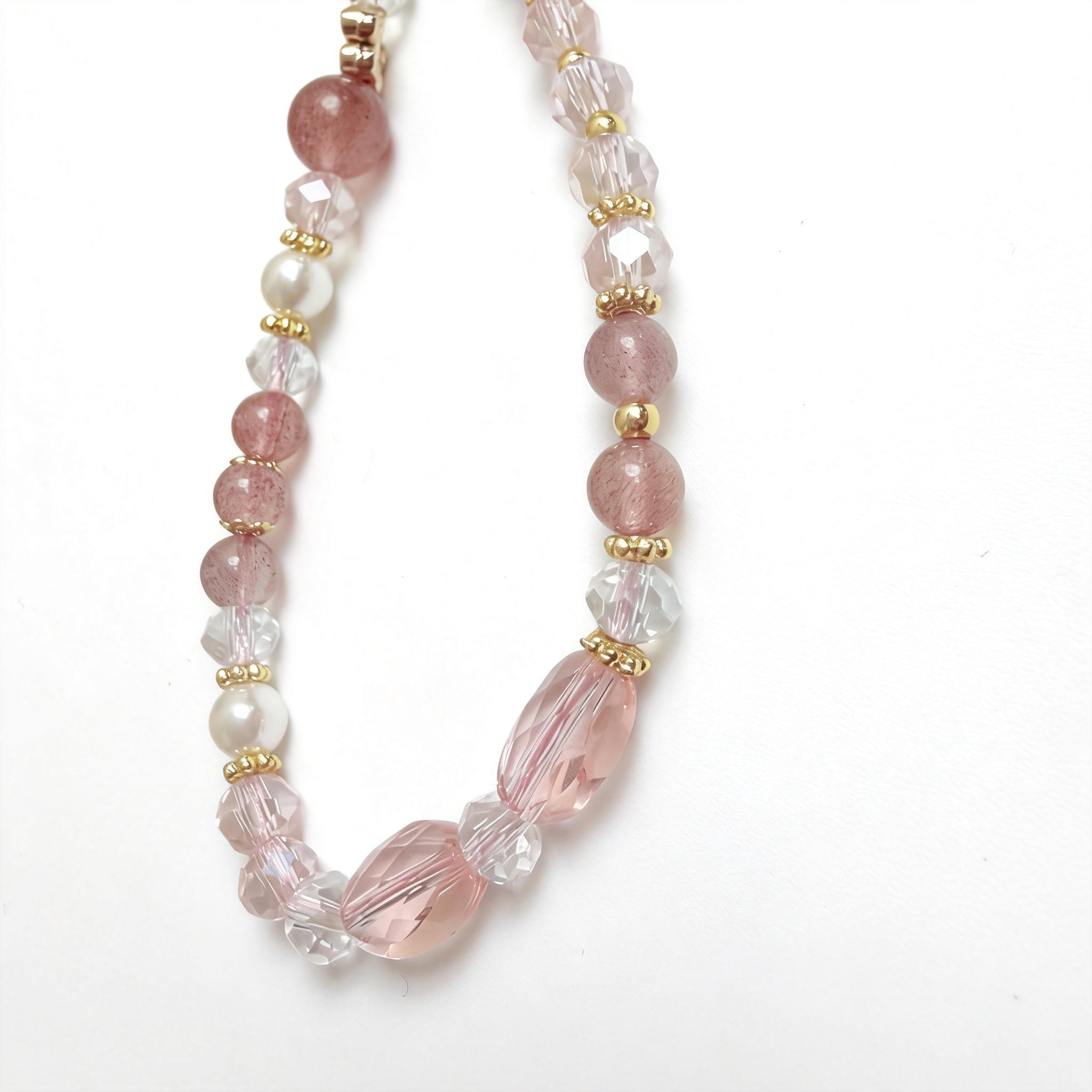 Pink Crystal Whisper Phone Charm